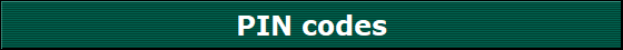 PIN codes