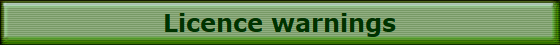 Licence warnings